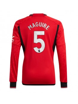 Manchester United Harry Maguire #5 Replika Hemmakläder 2023-24 Långärmad
